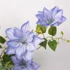 Real Touch 3 Heads Clematis Luxe Artificial Flower