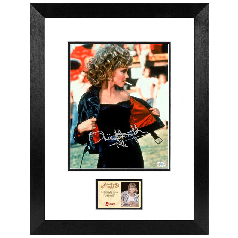 Olivia Newton-John Autographed Grease You Better Shape Up 8x10 Framed Photo Poster painting