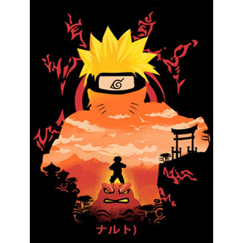 DIY】5D DIY Full Drill Diamond Painting Naruto 30*40CM Wall Decor