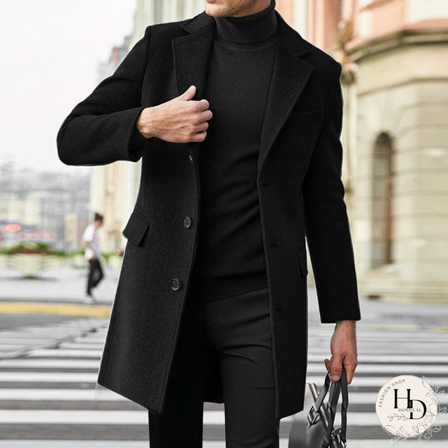 Men's Clothing British Men Business Casual Woolen Coat Spring Jacket Men