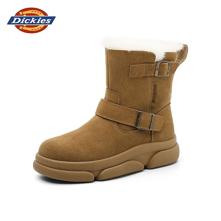 Dickies 2024 winter new velvet thickened wool warm high top snow boots