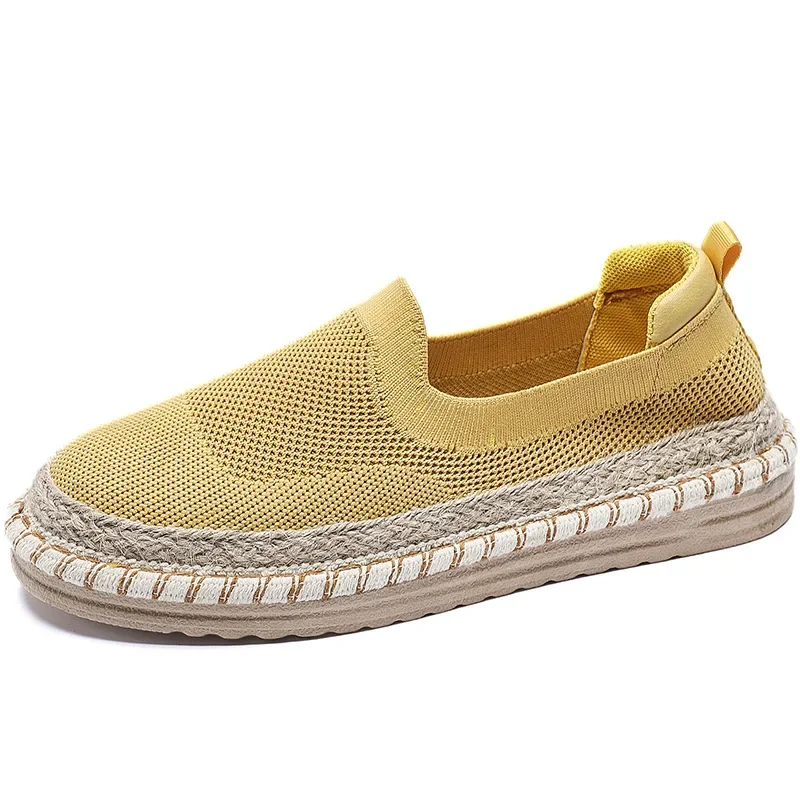 Colourp Womens Flat Slip on Canvas Summer Strap Loafers 2023 Ladies Casual Comfort Shoes Female Sneakers for Women
