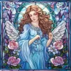 Glass Painting-Angel Madonna-14CT Counted Cross Stitch 40*40cm/15.75*15.75in tapestrymarket