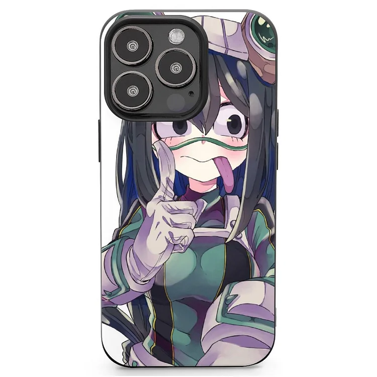 Tsuyu Asui Anime My Hero Academia Phone Case(18) Mobile Phone Shell IPhone 13 and iPhone14 Pro Max and IPhone 15 Plus Case - Heather Prints Shirts