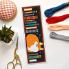 Books And Cat-11CT Stamped Cross Stitch Bookmark 18*6cm(Double Sided)
