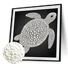 DIY Pearl Painting Turtle for Home Wall Decor(25x25cm)