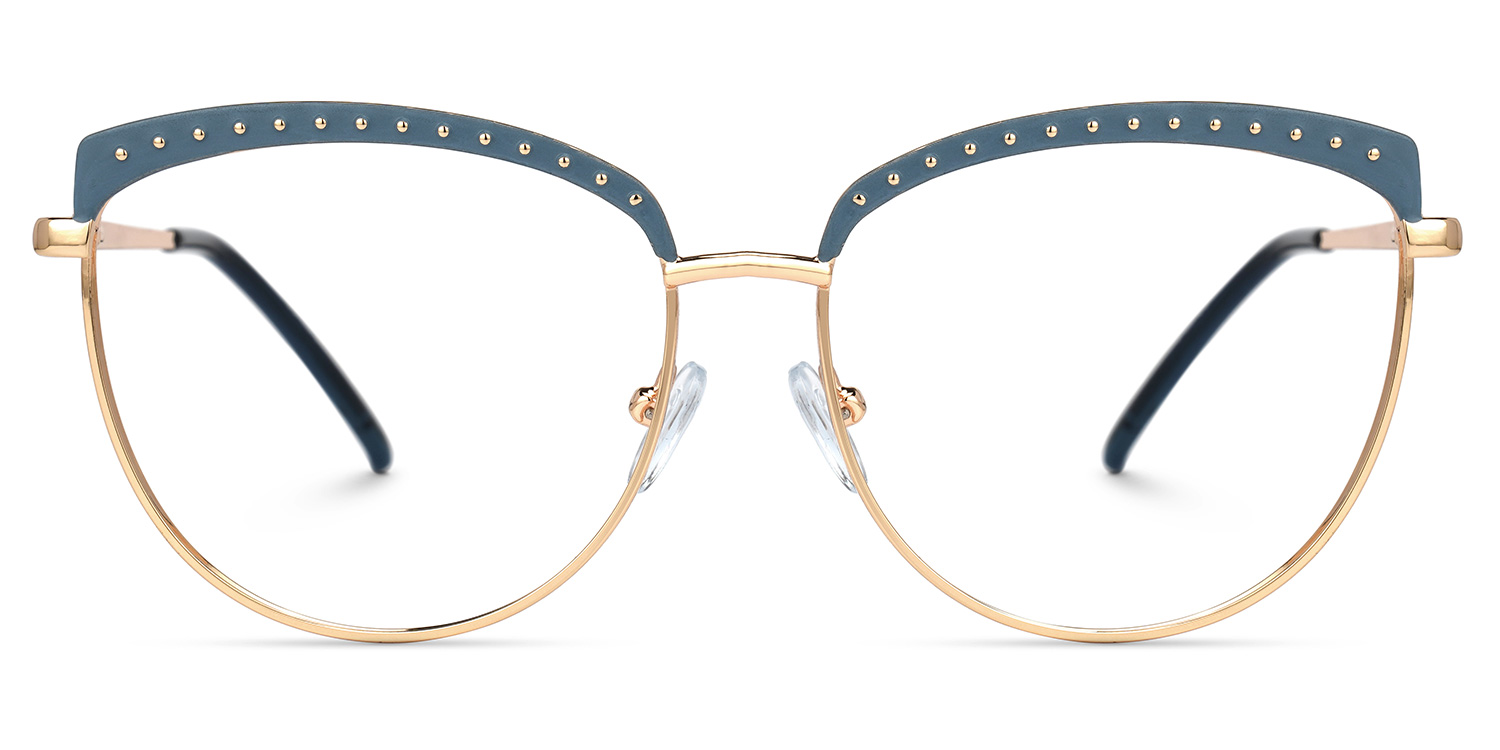 Netis Dunkelblau Cateye Brille Dunkelblau