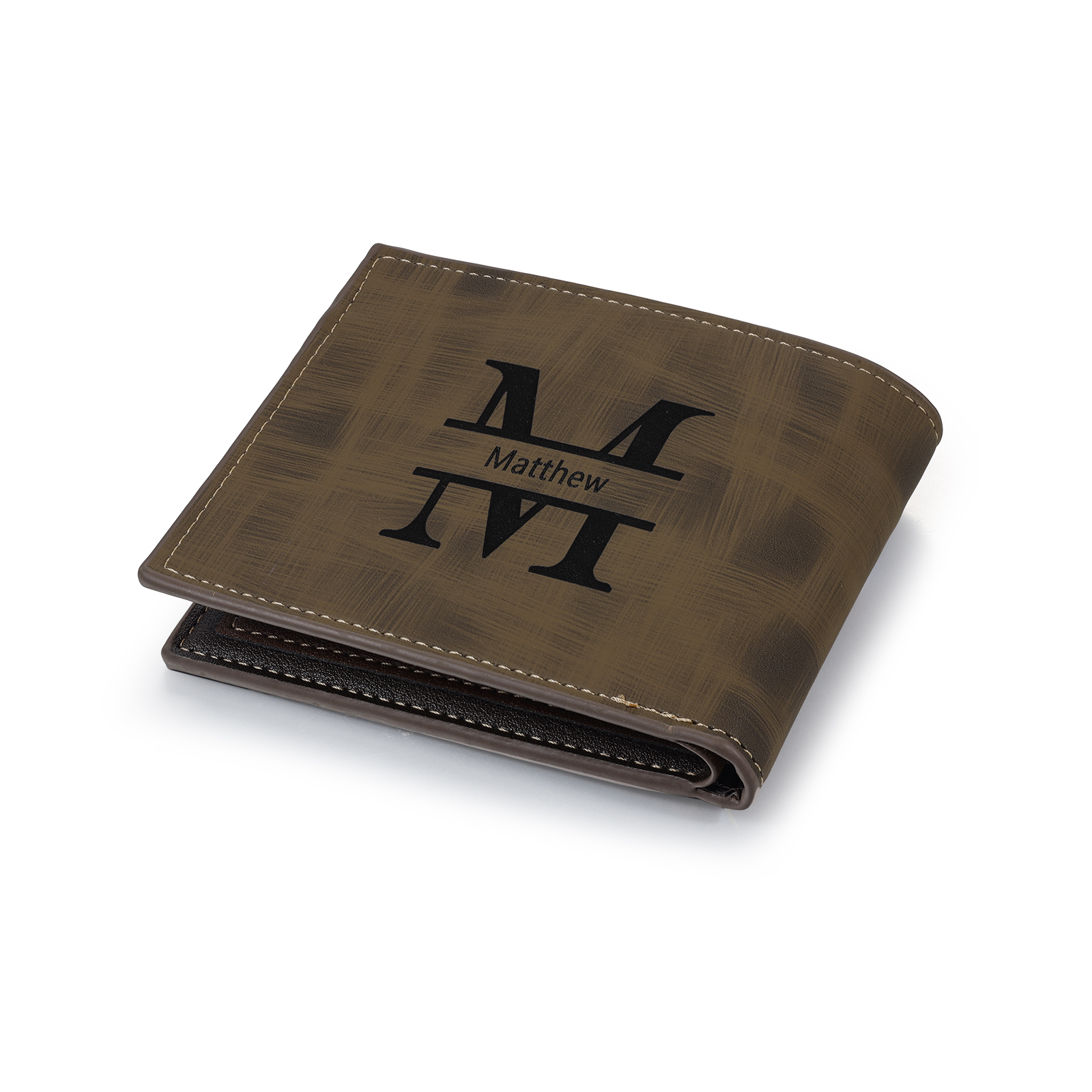 Portefeuille Classique 1 Prénom et Lettre Personnalisés avec Photo Porte-Monnaie Carte