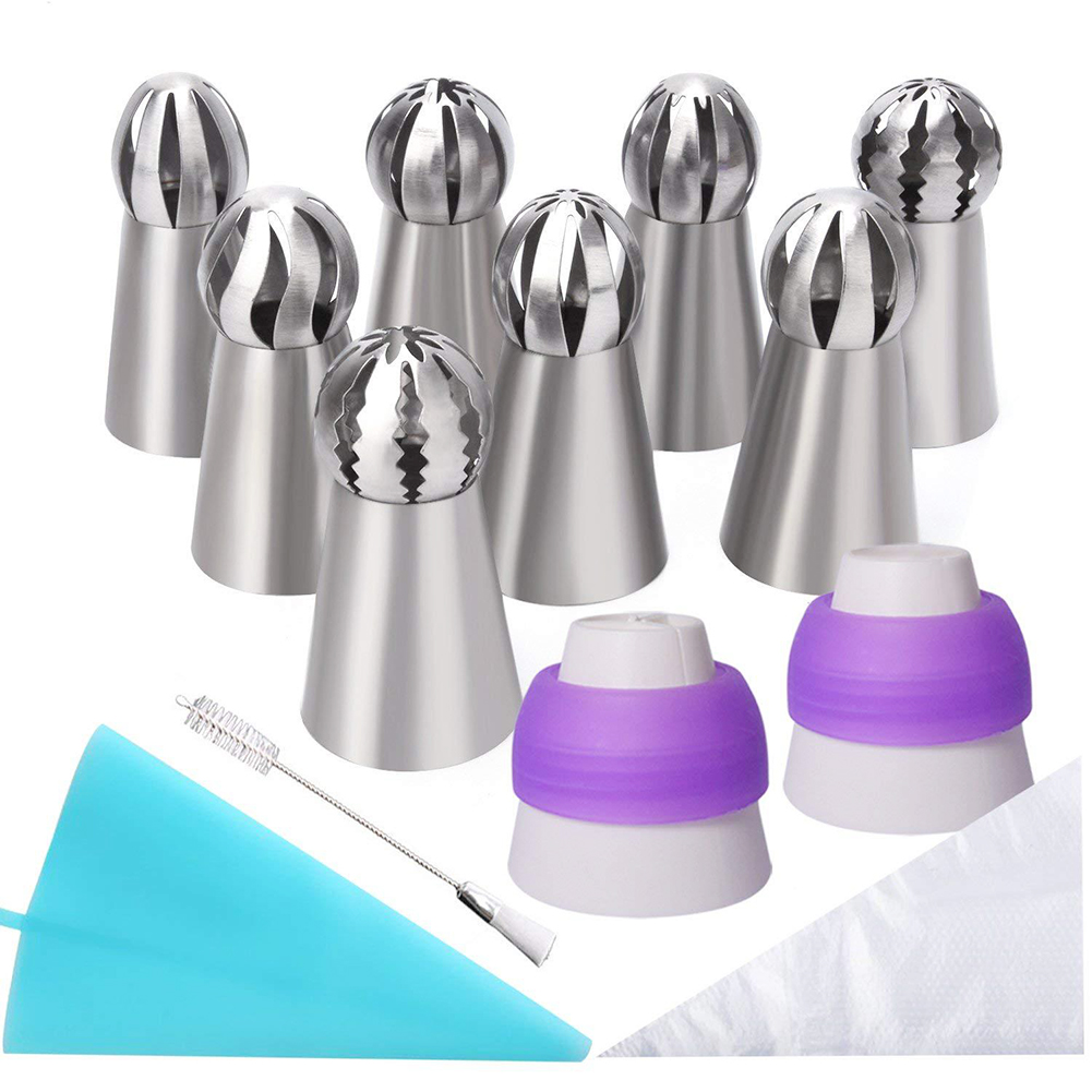 

22pcs/set Reusable Pastry Nozzle Set Ball Icing Pastry Tips Bakeware Tools, 501 Original