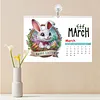 2027 New DIY Diamond Painting Wall Calendar Kit 12-Month Flip Calendar Design Home Decor