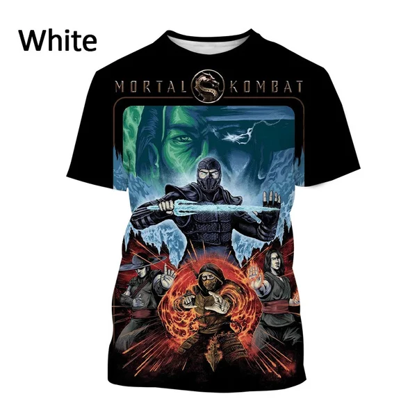 Hot Sale New Men's Fashion 3D Print T-Shirt Game Mortal Kombat 11 Unisex Casual Personality Harajuku Streetwear Hip Hop T-shirt XS~5XL