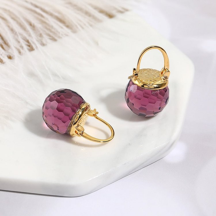 Austrian Crystal Ball Earrings