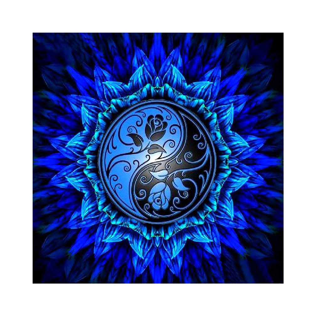 

Blue Mandala - Square Drill Diamond Painting - 30*30CM, 501 Original