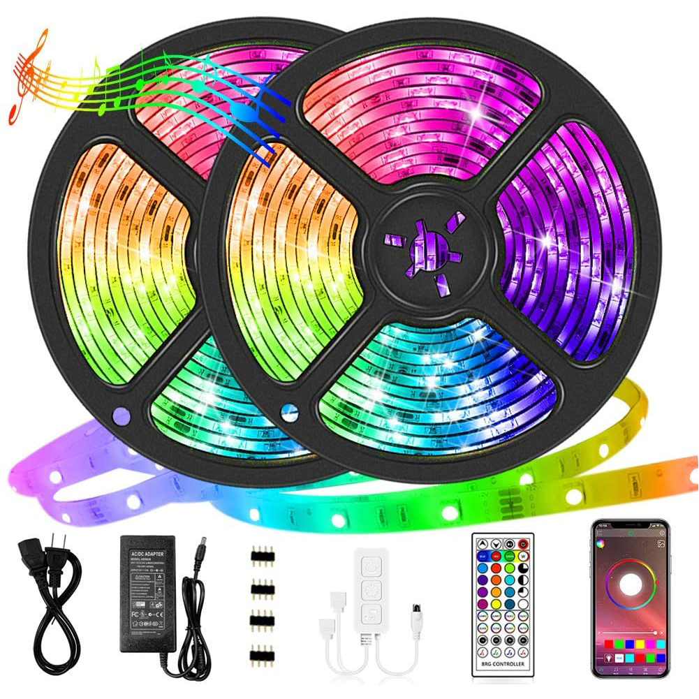 

Bluetooth-compatible 5050 RGB Lamp Tape Atmosphere Light Strip, Not waterproof, 501 Original