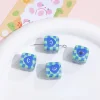 Lovely Chessboard Flower Dice Square Acrylic Beads DIY Jewelry