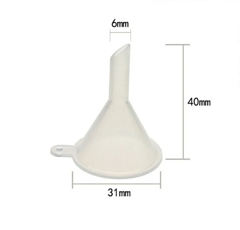 10pcs mini transparent plastic funnel Hopper Kitchen cooking Accessories gadgets perfume emulsion Packing auxiliary tool