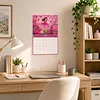 2027 New DIY Diamond Painting Flower Little Girl Wall Calendar Kit 12-Month Flip Calendar Design Home Decor