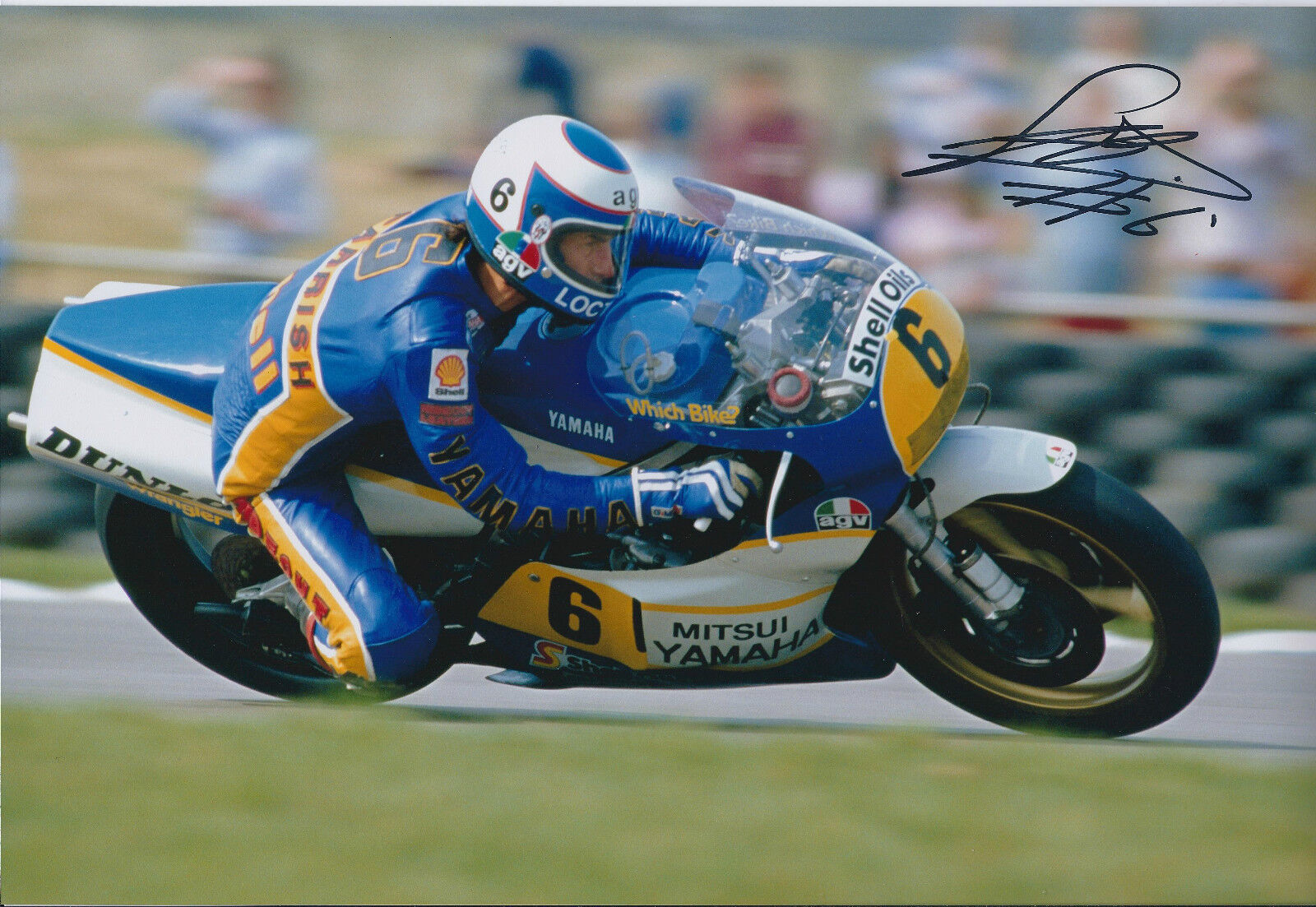 Steve PARRISH SIGNED Yamaha Racing Team 12x8 Photo Poster painting AFTAL Autograph COA