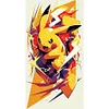 Lightning Pikachu-11CT Stamped Cross Stitch 35*60cm/13.78*23.62in(Big Size)