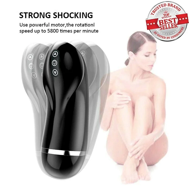 pornhint Pornhint Vibrator 9 Frequency Masturbation Cup Silicone Artificial Vagina Anal Sex Toys
