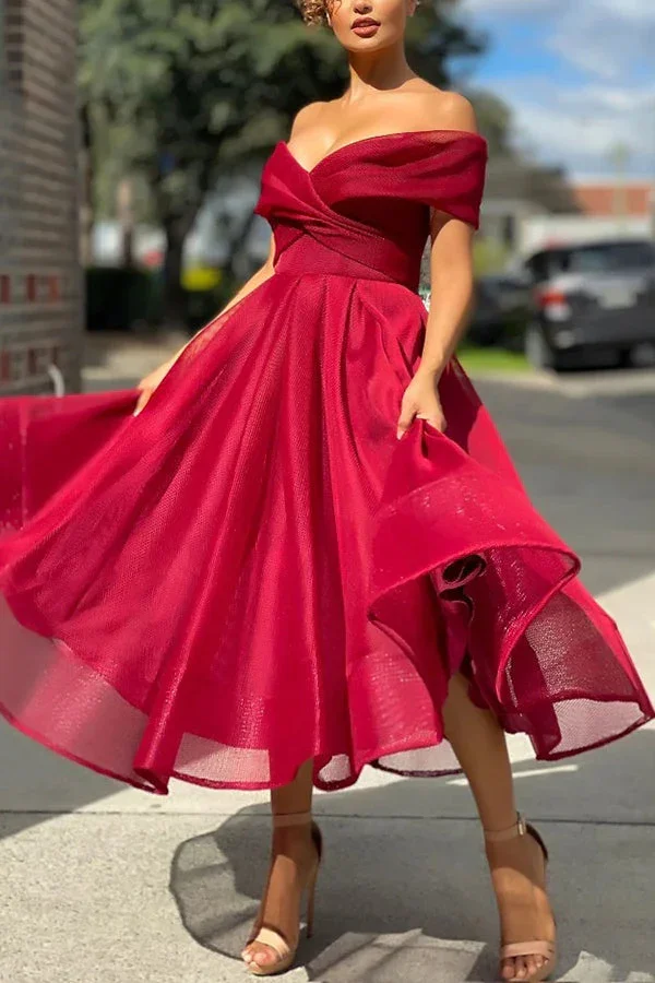 Strapless High Waist Prom Dress