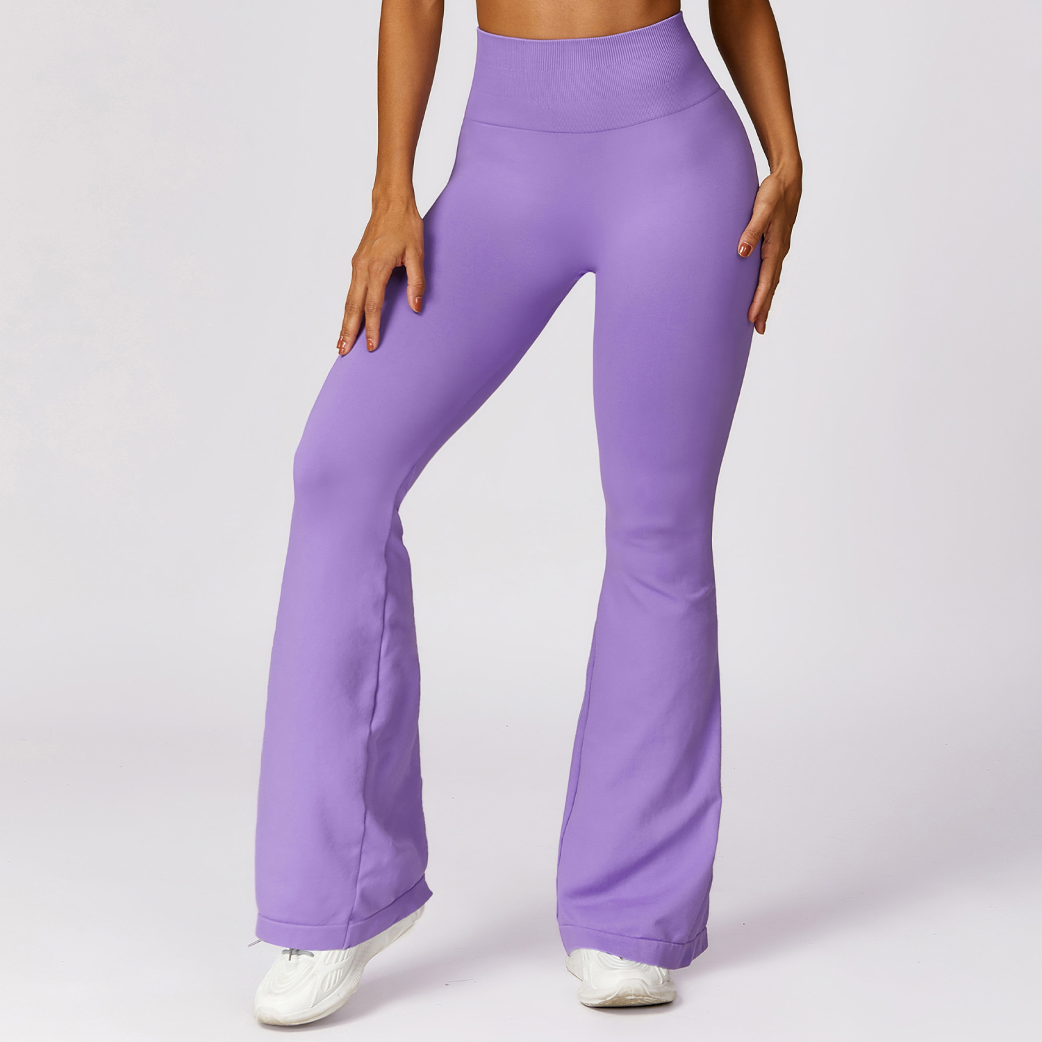 Tomroads Women Flare Pants Sport Thread Leggings High Waist Yoga Leggings Gym Workout Fitness Quick Dry Push Up Yoga Pants Female Tight