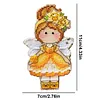 Daffodils DIY Cross Stitch Kit 14CT Thread Art Needlework Fridge Magnets 7x11cm tapestrymarket