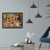 (Big Size)Deer In The Forest - 11CT Stamped Cross Stitch - 60*45cm - Animal