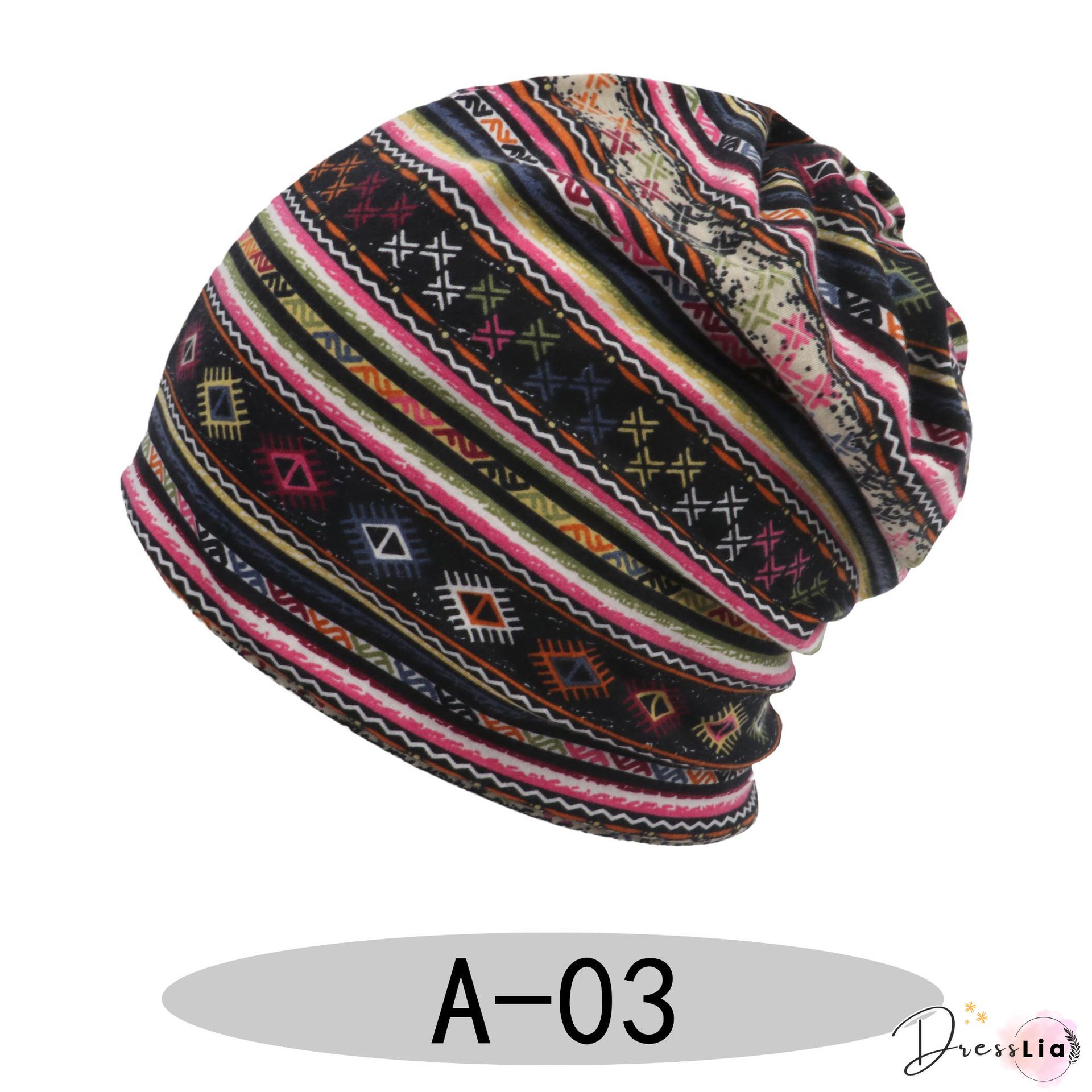 Women Color-Block Casual Knitted Hats