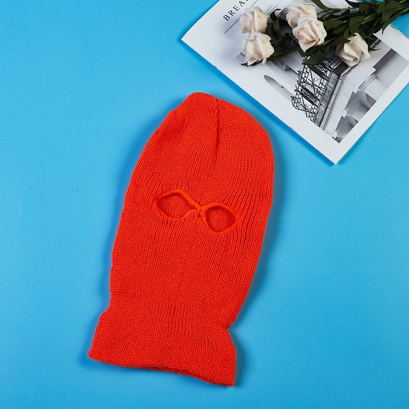 Cycling Mask Cold-proof Warm Headgear Outdoor Fleece Wool Hat Winter Sports Headgear Ski