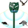 Solar Animal Repeller Mouse Repellent IP44 Waterproof for Raccoons Rabbits Foxes