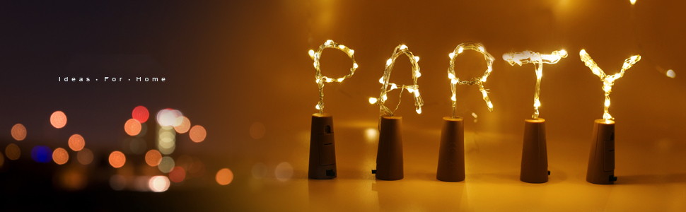 Tegooe LED Wine Bottle Cork String Lights - Copper Wire Fairy Decor