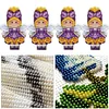 Aster DIY Cross Stitch Kit 14CT Thread Art Needlework Fridge Magnets 7x11cm tapestrymarket