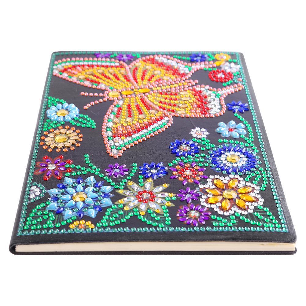 

Butterfly-DIY Creative Diamond 50 Pages A5 Notebook, 501 Original