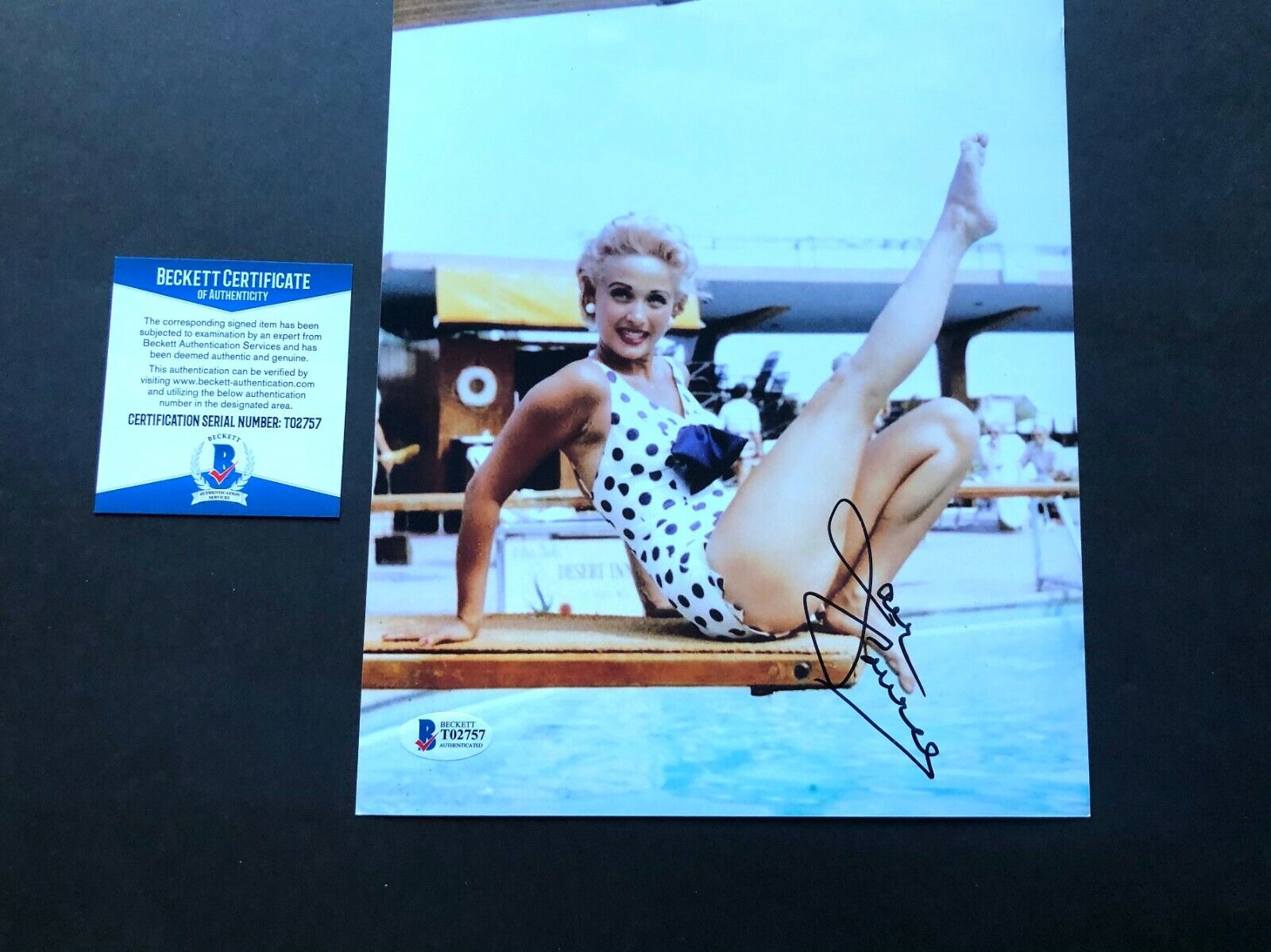 Jane Powell Hot! signed autographed classic sexy 8x10 Photo Poster painting Beckett BAS coa