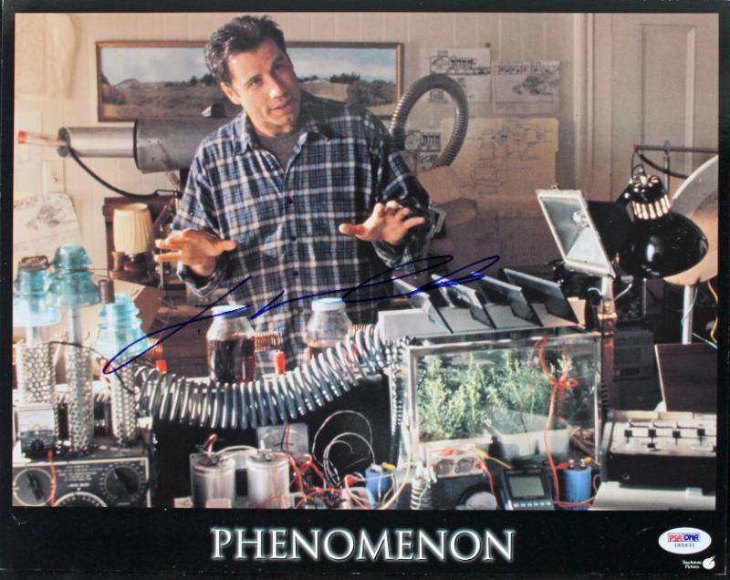 John Travolta Phenomenon Signed Authentic 11X14 Photo Poster painting Lobby Card PSA/DNA #I85631