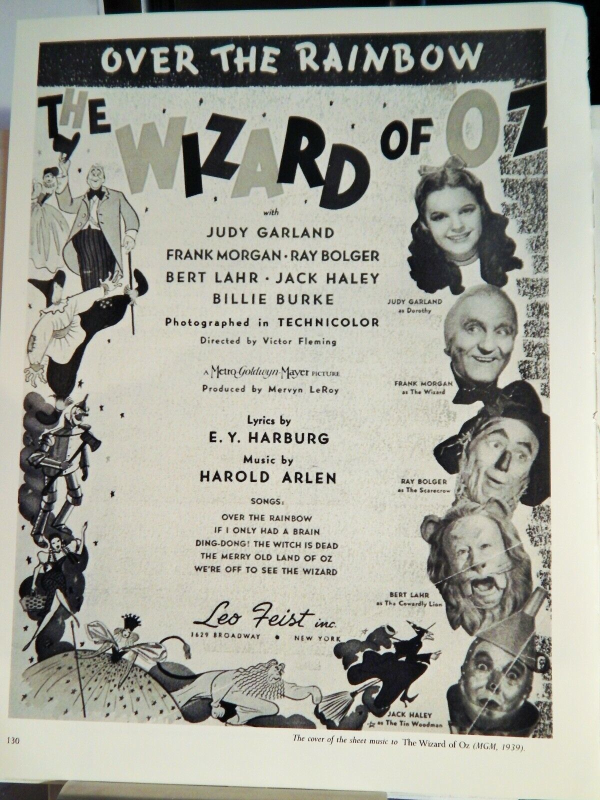 WIZARD OF OZ (1939 JUDY GARLAND, JACK HALEY, B LAHR) MOVIE Photo Poster painting (1985 reprint)