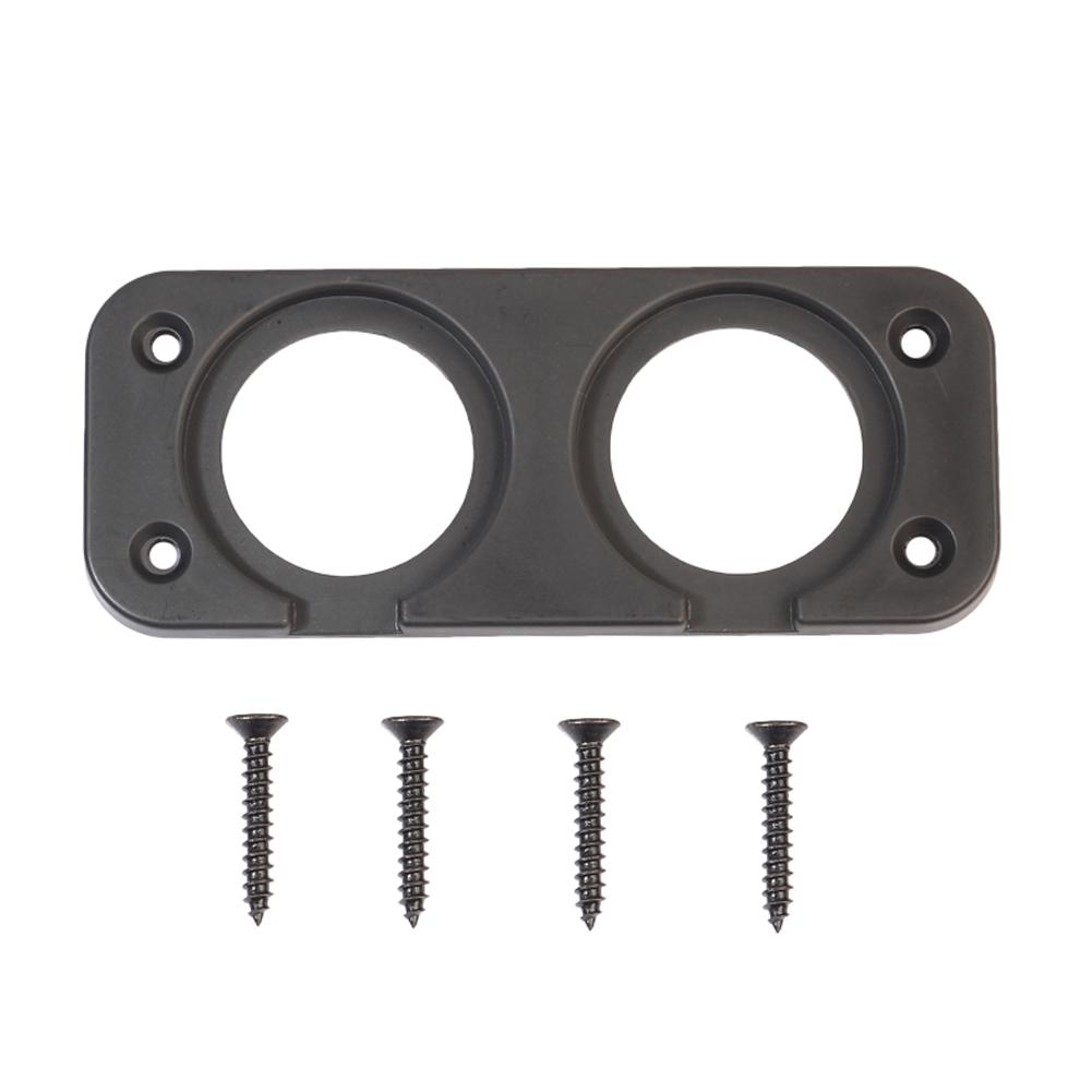 

Car Motorcycle Cigarette Lighter Dual Port Socket Panel Install Mount Panel, 501 Original