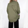 Women's Shirts Jackets Thin Parka Oversize