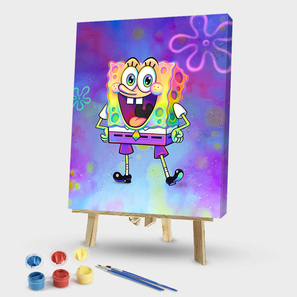 

40*50CM - Paint By Numbers - Cartoon Sponge, 501 Original