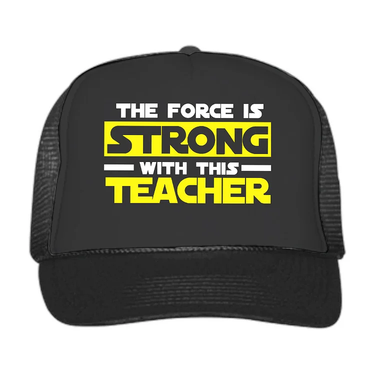 Eagerlys The Force Is Strong With This Teacher Mesh Cap