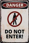 Funny Warning - Vintage Metal Signs(12*16Inch) - Warning