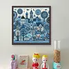 Blue House-11CT Stamped Cross Stitch 50*50cm/19.69*19.69in tapestrymarket