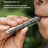 Pure titanium whistle tactical pen car broken window escape hammer multi-functional EDC tool self-defense weapon self-defense pen