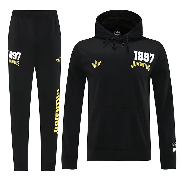 2025-26 Juventus Black Sweatshirt Set