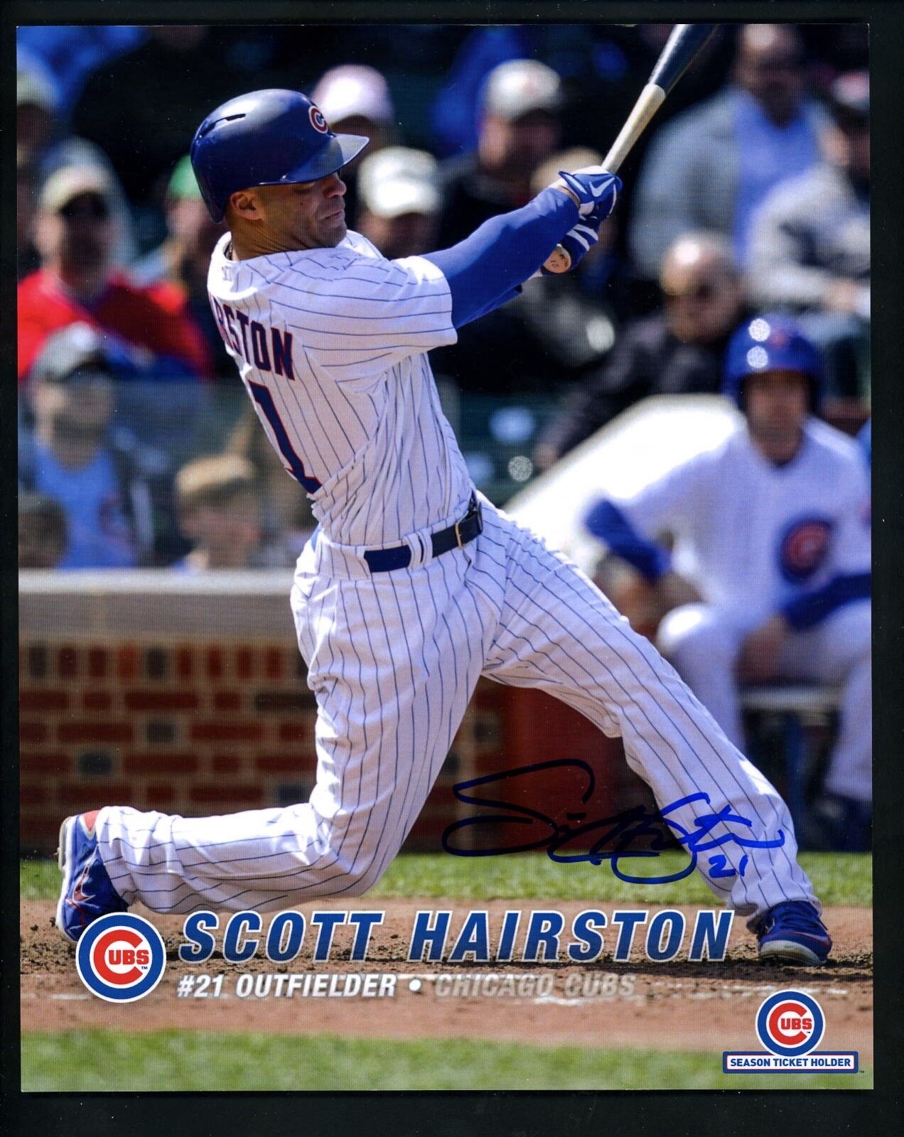 Scott Hairston Signed Autographed 8 X 10 Photo Poster painting Chicago Cubs