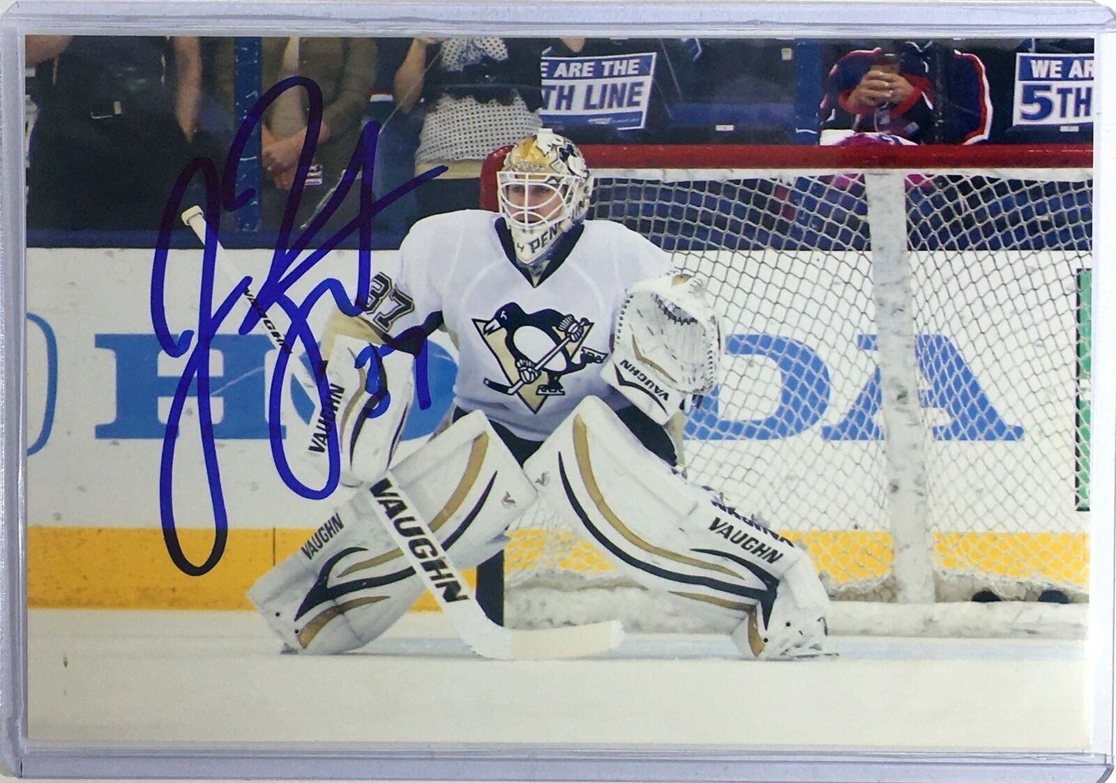 Jeff Zatkoff Signed 4x6 Photo Poster painting Pittsburgh Penguins Autograph Auto