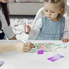18Pcs / Set 5d bricolage diamant foret stylo ensemble avec lumi&egrave;re pour bricolage arts artisanat (blanc)