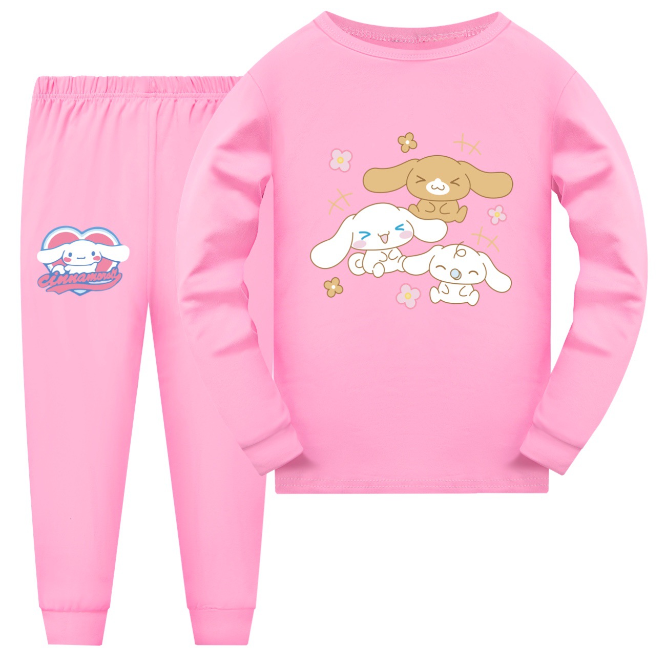 Cinnamoroll Kids Long Sleeve Pajama Set for Boys and Girls 110-170 - Cozy and Cute Sleepwear Outfit -Mayoulove