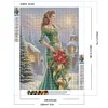 Diamond Painting-DIY Full Round Drill Christmas Girls